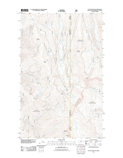 Canuck Peak, MT-ID (2011, 24000-Scale) Preview 1