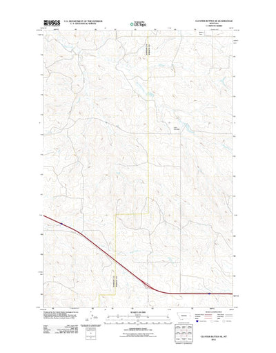 Cluster Buttes SE, MT (2011, 24000-Scale) Preview 1