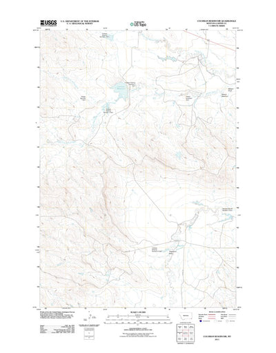 Cochran Reservoir, MT (2011, 24000-Scale) Preview 1