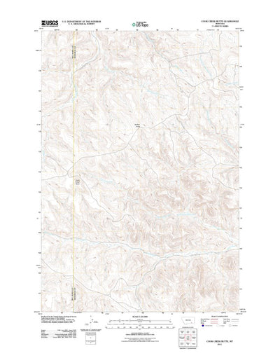 Cook Creek Butte, MT (2011, 24000-Scale) Preview 1