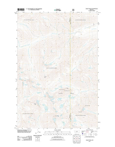 Crazy Peak, MT (2011, 24000-Scale) Preview 1