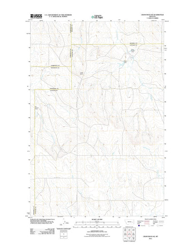 Crow Rock SE, MT (2011, 24000-Scale) Preview 1