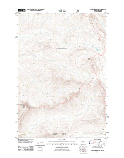 Cutoff Mountain, MT-WY (2011, 24000-Scale) Preview 1