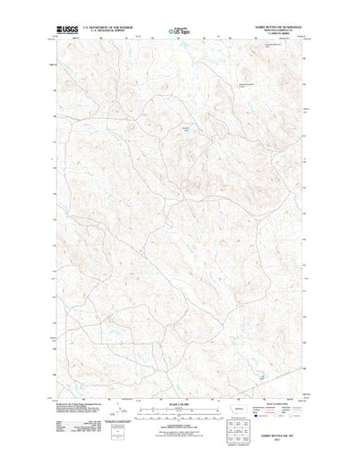Darby Buttes SW, MT (2011, 24000-Scale) Preview 1