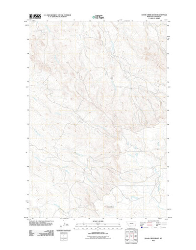 Davis Creek East, MT (2011, 24000-Scale) Preview 1
