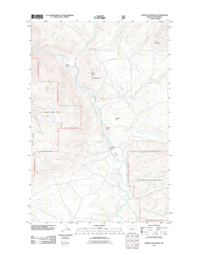 Devils Footstool, MT (2011, 24000-Scale) Preview 1