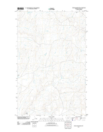 Dodge Reservoir, MT (2011, 24000-Scale) Preview 1
