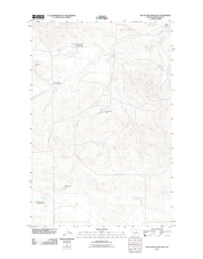 Dry Blood Creek East, MT (2011, 24000-Scale) Preview 1