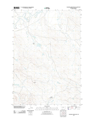 Elkhorn Creek West, MT (2011, 24000-Scale) Preview 1