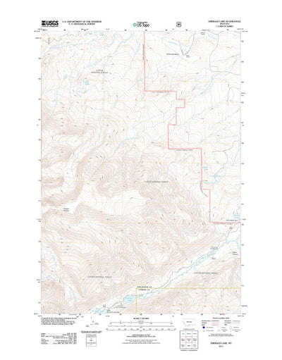 Emerald Lake, MT (2011, 24000-Scale) Preview 1