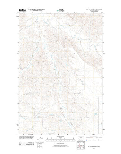 Flat Top Butte NE, MT (2011, 24000-Scale) Preview 1
