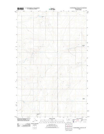 Fourteenmile Coulee NE, MT (2011, 24000-Scale) Preview 1
