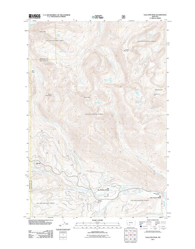 Gallatin Peak, MT (2011, 24000-Scale) Preview 1