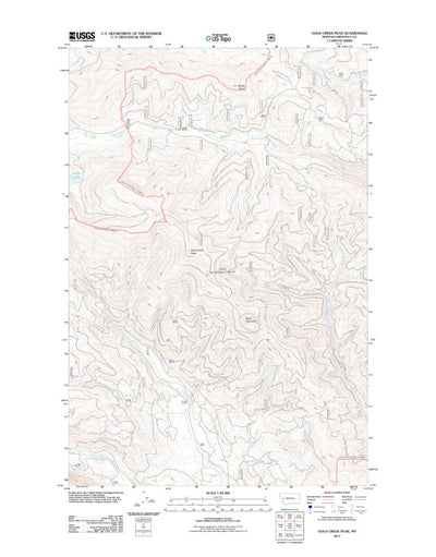 Gold Creek Peak, MT (2011, 24000-Scale) Preview 1