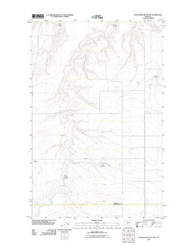 Goose Bill Butte NW, MT (2011, 24000-Scale) Preview 1