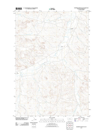 Hammond Draw SW, MT (2011, 24000-Scale) Preview 1