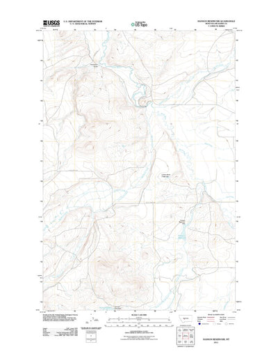 Hanson Reservoir, MT (2011, 24000-Scale) Preview 1