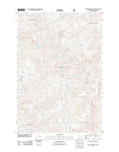 Home Creek Butte, MT (2011, 24000-Scale) Preview 1