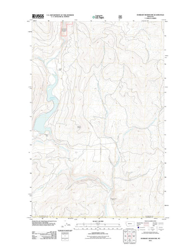 Hubbart Reservoir, MT (2011, 24000-Scale) Preview 1