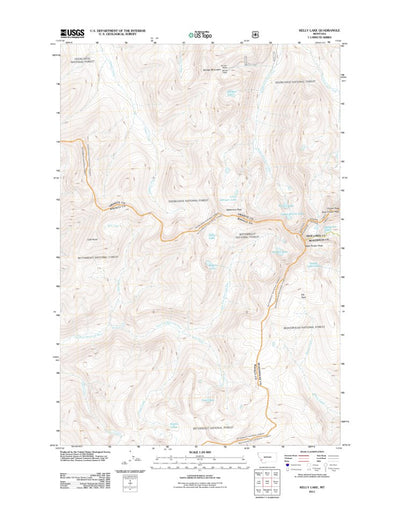 Kelly Lake, MT (2011, 24000-Scale) Preview 1