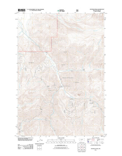 Knowles Peak, MT (2011, 24000-Scale) Preview 1