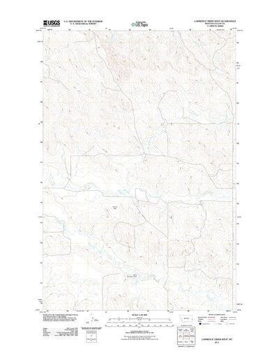 Lawrence Creek West, MT (2011, 24000-Scale) Preview 1