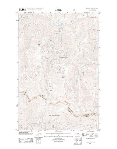 Mcgee Peak, MT-ID (2011, 24000-Scale) Preview 1