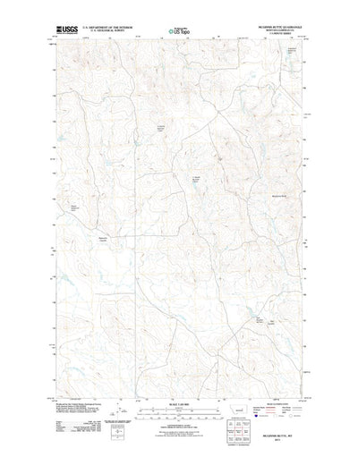 Mcginnis Butte, MT (2011, 24000-Scale) Preview 1