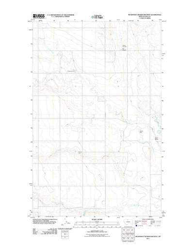 Mckinnsey Reservoir West, MT (2011, 24000-Scale) Preview 1