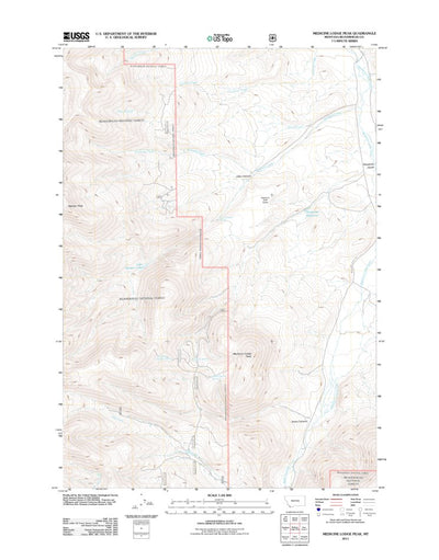 Medicine Lodge Peak, MT (2011, 24000-Scale) Preview 1