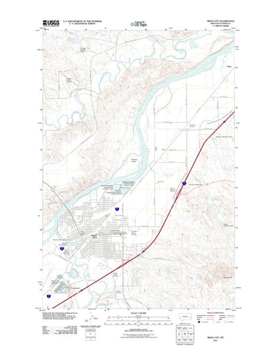 Miles City, MT (2011, 24000-Scale) Preview 1