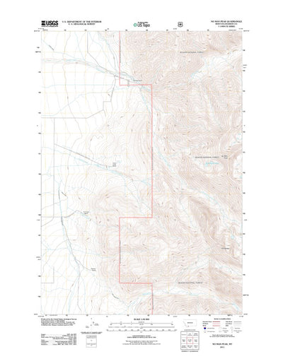 No Man Peak, MT (2011, 24000-Scale) Preview 1