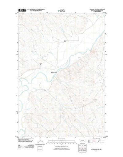 Oliphant Butte, MT (2011, 24000-Scale) Preview 1