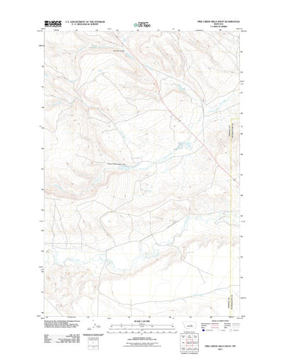 Pike Creek Hills West, MT (2011, 24000-Scale) Preview 1