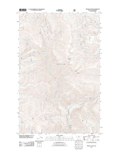 Priscilla Peak, MT (2011, 24000-Scale) Preview 1