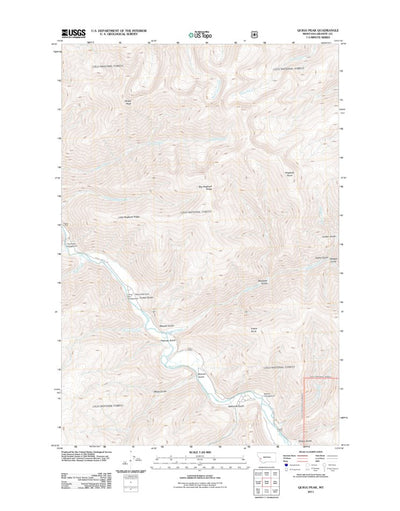 Quigg Peak, MT (2011, 24000-Scale) Preview 1