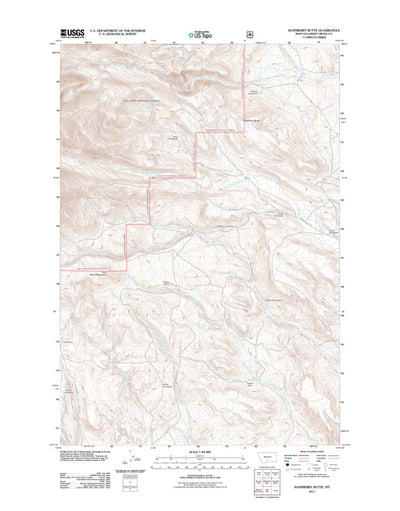 Raspberry Butte, MT (2011, 24000-Scale) Preview 1