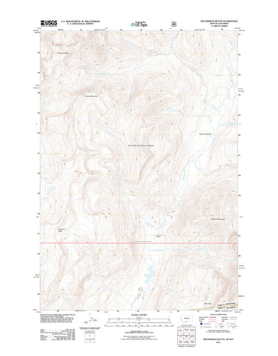 Roundhead Butte, MT-WY (2011, 24000-Scale) Preview 1