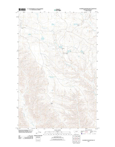 Sagebrush Reservoir, MT (2011, 24000-Scale) Preview 1