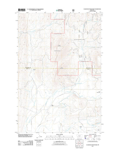 Scab Rock Mountain, MT (2011, 24000-Scale) Preview 1