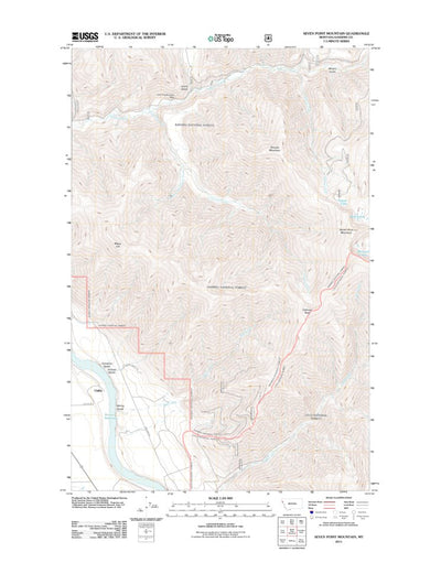 Seven Point Mountain, MT (2011, 24000-Scale) Preview 1