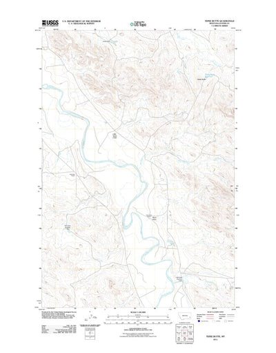 Tepee Butte, MT (2011, 24000-Scale) Preview 1