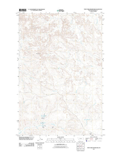 Twin Forks Reservoir, MT (2011, 24000-Scale) Preview 1