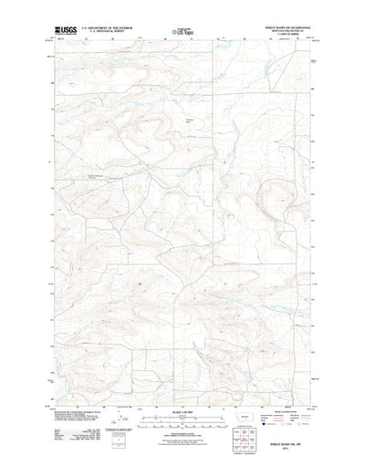 Wheat Basin SW, MT (2011, 24000-Scale) Preview 1