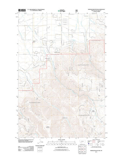 Wheeler Mountain, MT (2011, 24000-Scale) Preview 1