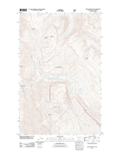 Whitcomb Peak, MT (2011, 24000-Scale) Preview 1