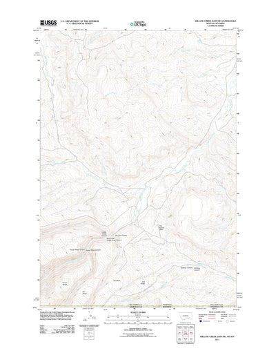 Willow Creek Dam SW, MT-WY (2011, 24000-Scale) Preview 1