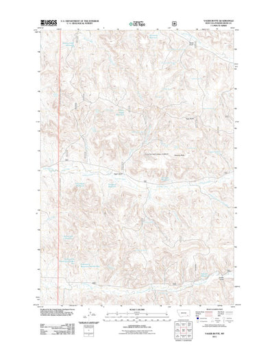 Yager Butte, MT (2011, 24000-Scale) Preview 1