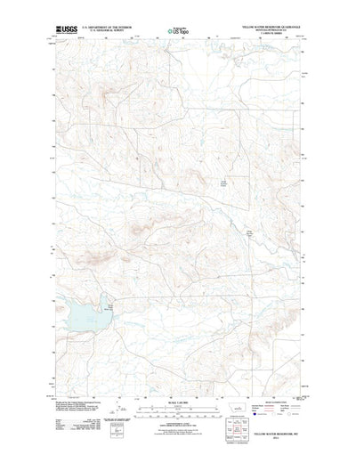 Yellow Water Reservoir, MT (2011, 24000-Scale) Preview 1