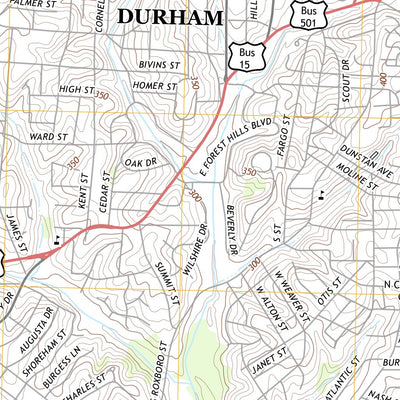 Southwest Durham, NC (2013, 24000-Scale) Preview 3